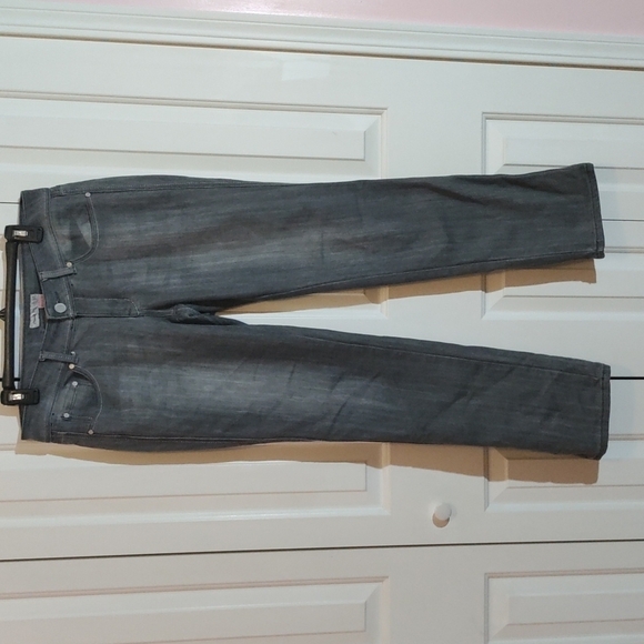 Route 66 dark gray straight leg curvy fit jeans women's size 8 - Picture 1 of 3
